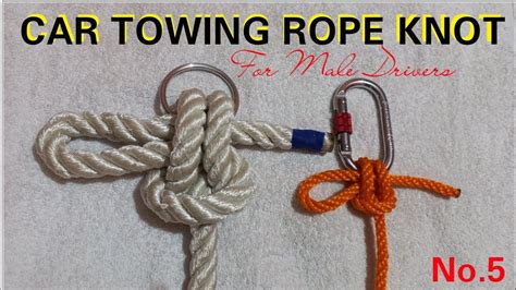 how to get a knot out of a tow strap